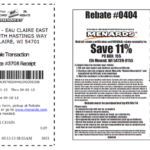 Menards Rebate 4878 Form