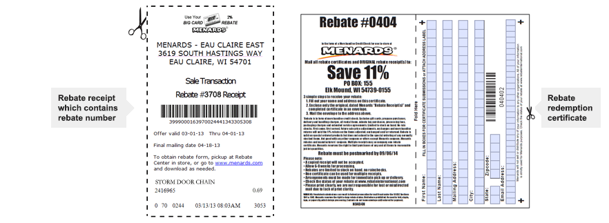 Menards Rebate 4878 Form