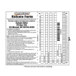 Menards Rebate Form April 2022