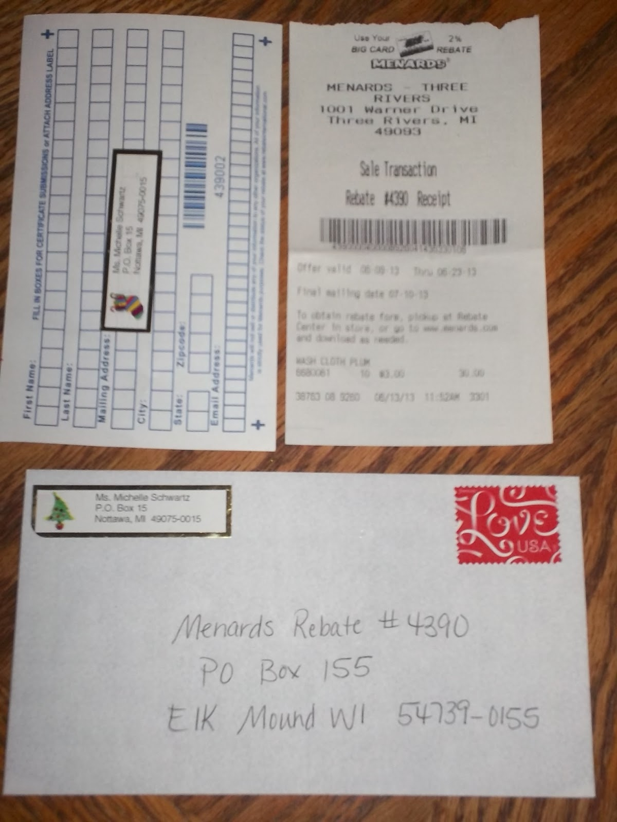 Menards Rebate Mailing Date