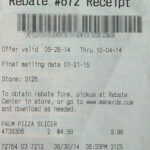 Lost Menards Rebate Receipt