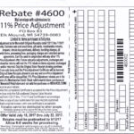 Menards 11 Percent Rebate Calendar