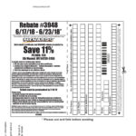 Menards 11 Rebate Receipts