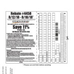 Menards Rebate Slip 4458