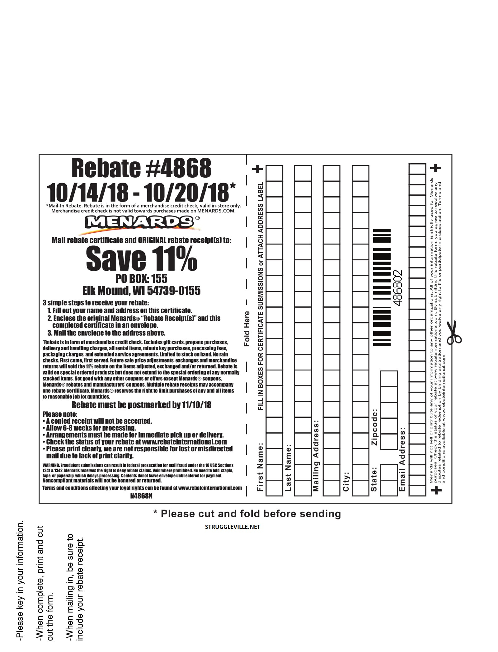 List Of Menards Rebates