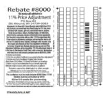 Menards Rebate Postmark May 4