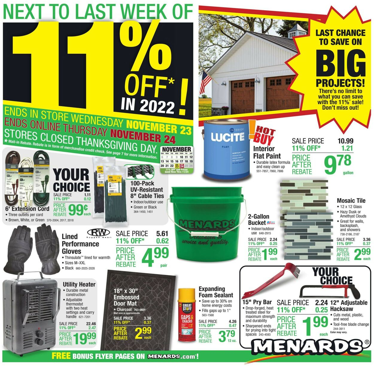 Rebate Offer Menards