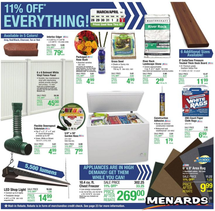 Menards Rebate Offer 155