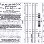 11 Menard's Price Adjustment Rebate T