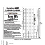 Menards Rebate Receipt 3448