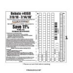 Menards Rebate Number 4168