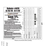 Menards Rebate Slip 4478