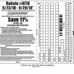 Print Menards Rebate 4718