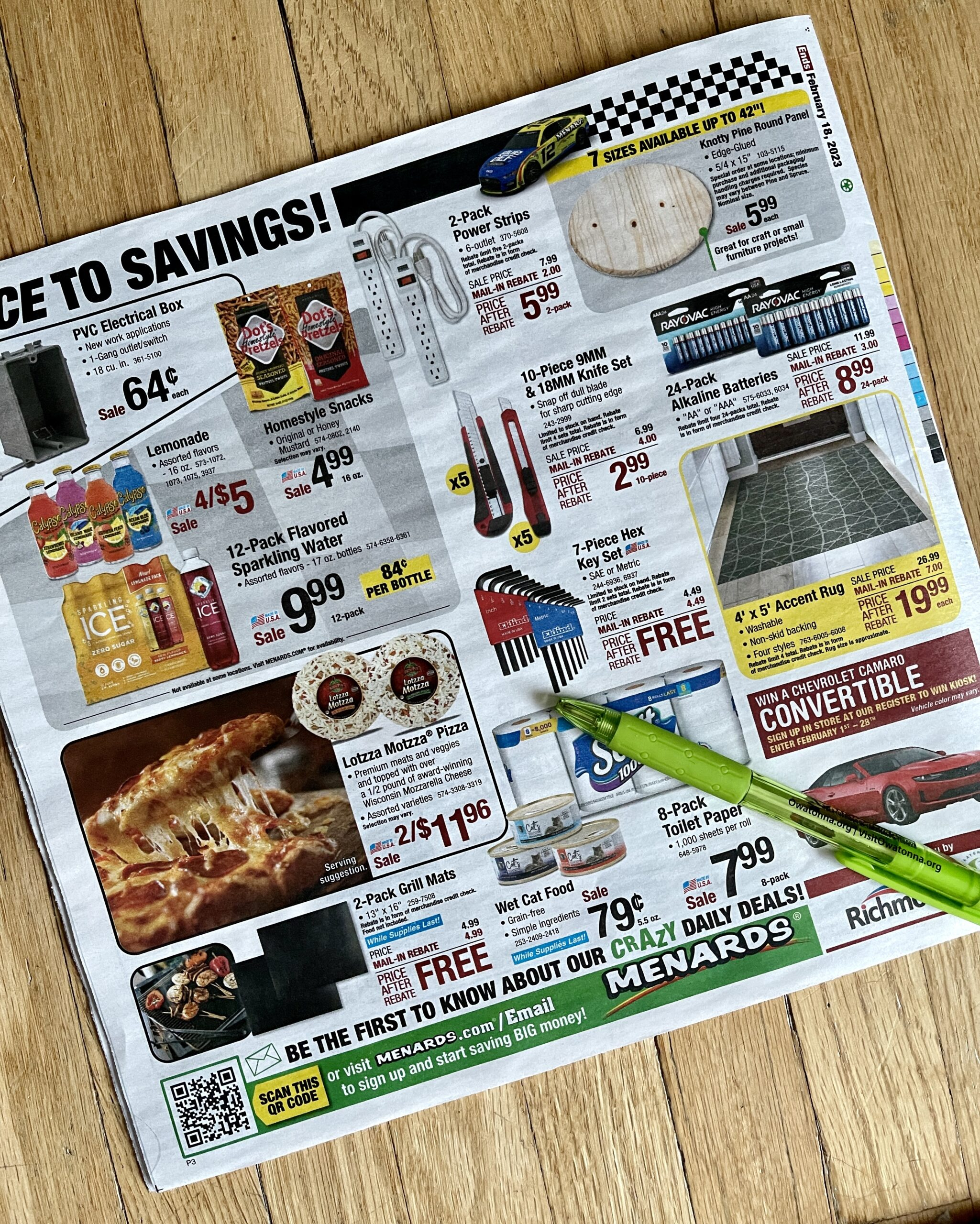 Menards Free After Rebate