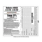 Menards Print Rebate Receipt