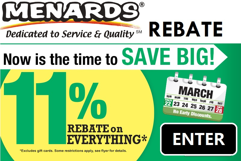 Menards Rebates 5809