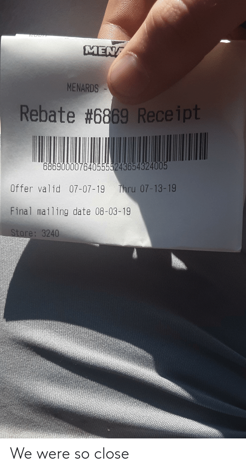 Can You Still Get Menards Rebate If You Returned Item